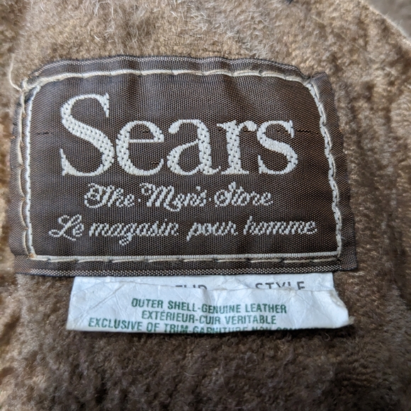 Vintage Sears Men's XL Leather Jacket - Picture 5 of 8